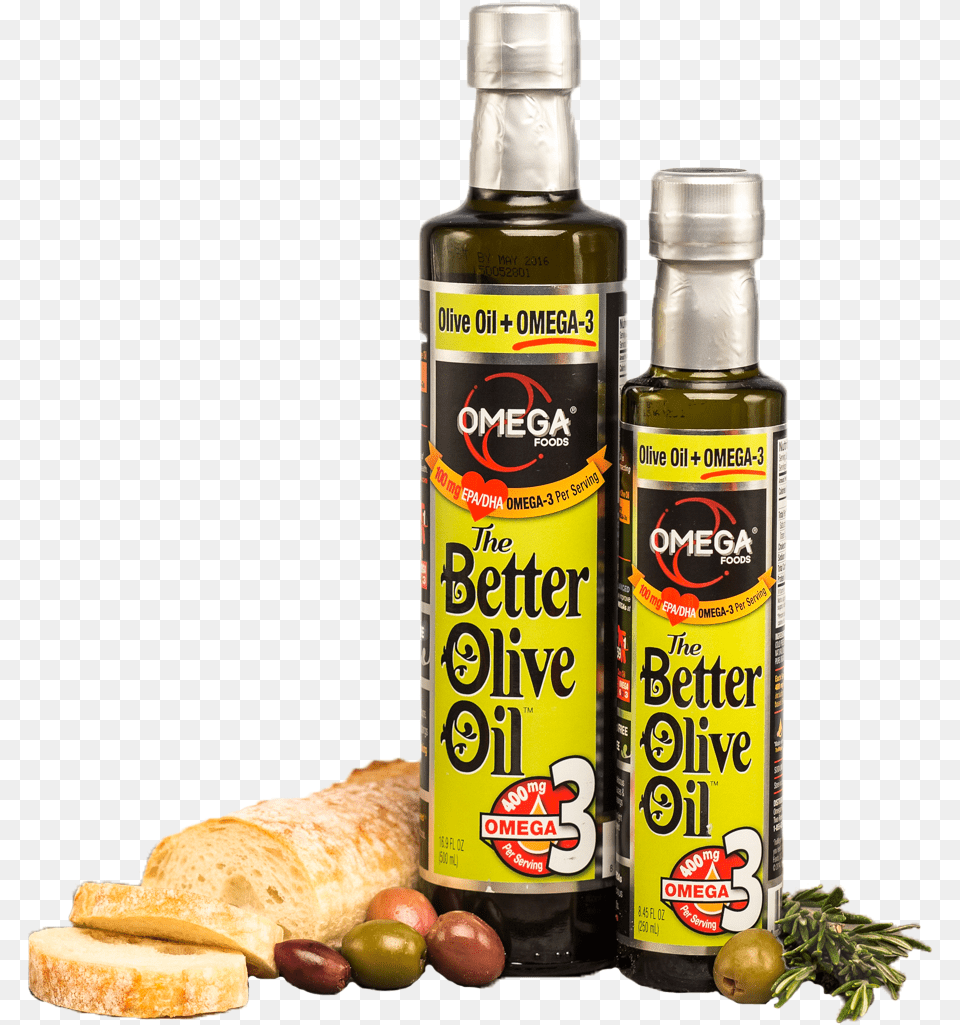 The Better Olive Oil 12 Omega Foods Olive Oil Omega 3 169 Fl Oz, Bread, Food, Cooking Oil, Alcohol Free Transparent Png