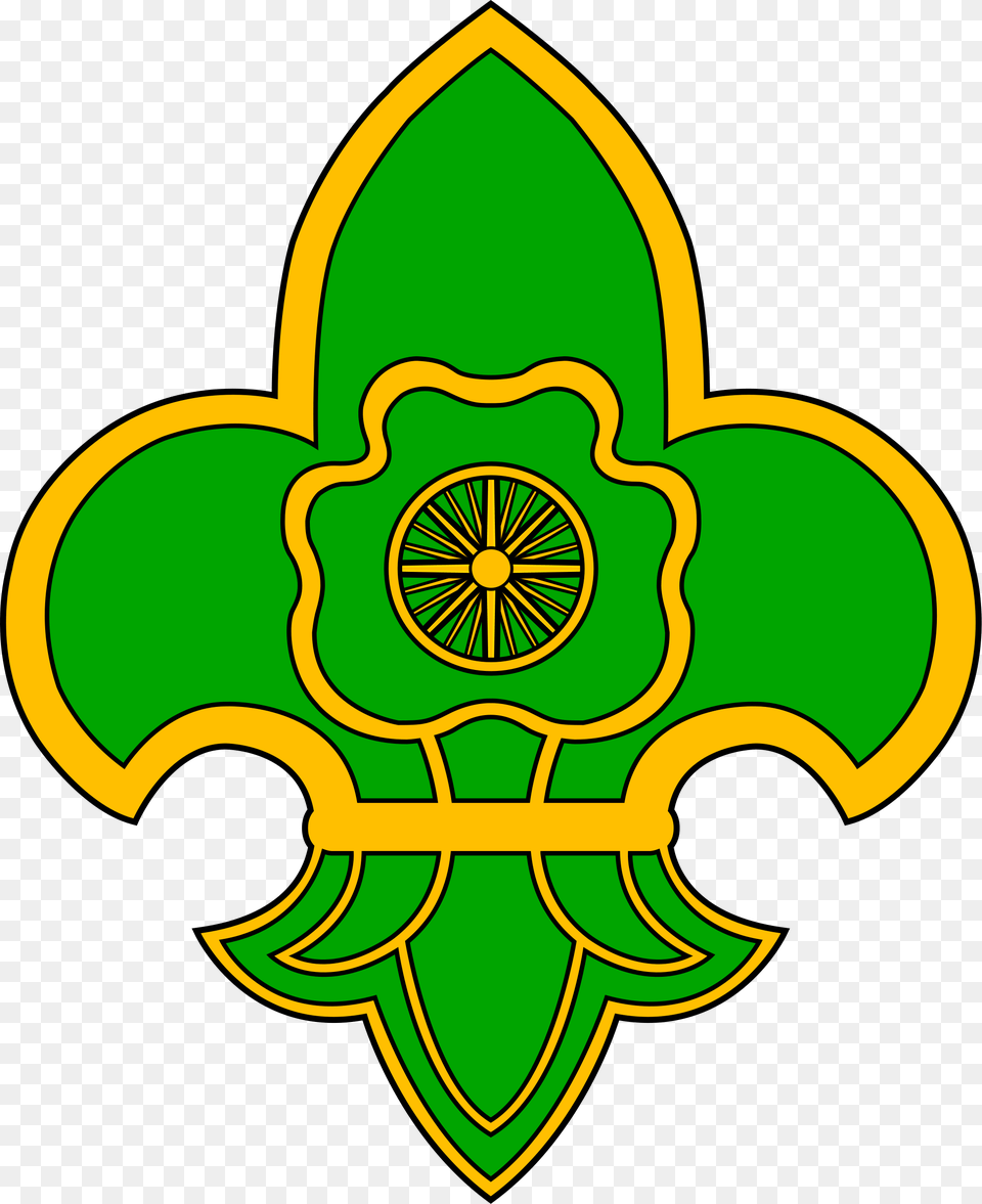 The Bharat Scouts And Guides Krishna In Girl Scouts Girl, Logo, Symbol, Machine, Wheel Png Image