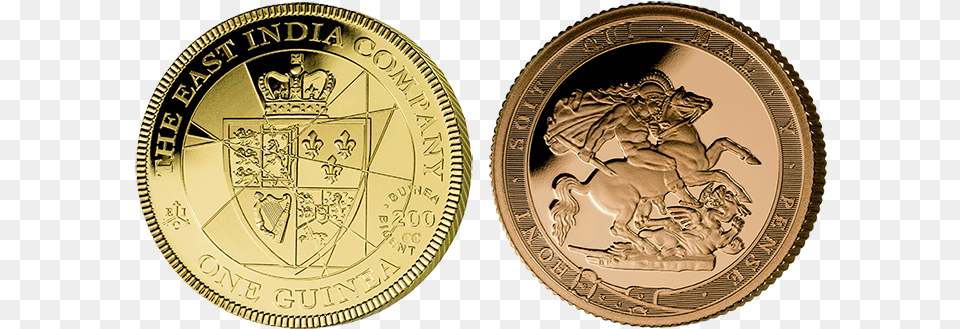 The Bicentenaries Of The Last Guinea And The Introduction Guinea, Gold, Coin, Money Free Png Download