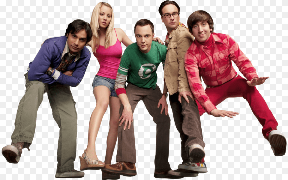 The Big Bang Theory Cast Big Bang Theory, Shoe, Person, Clothing, People Free Png Download
