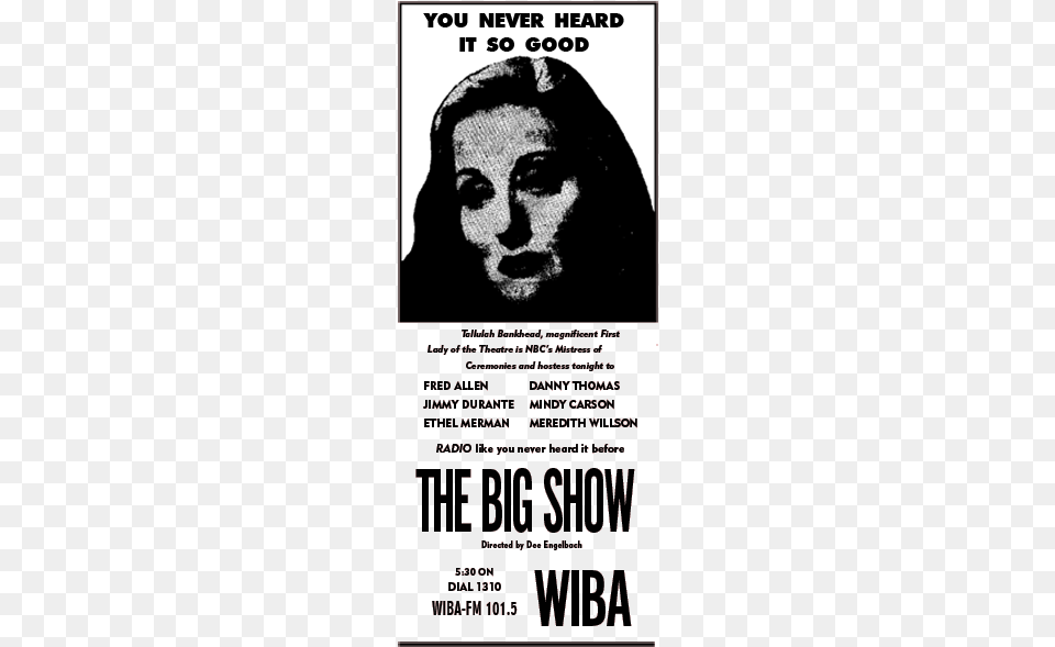 The Big Show 1950 Premiere Over Wiba From Nov Rentals The Last Little Life, Advertisement, Poster, Adult, Male Free Png