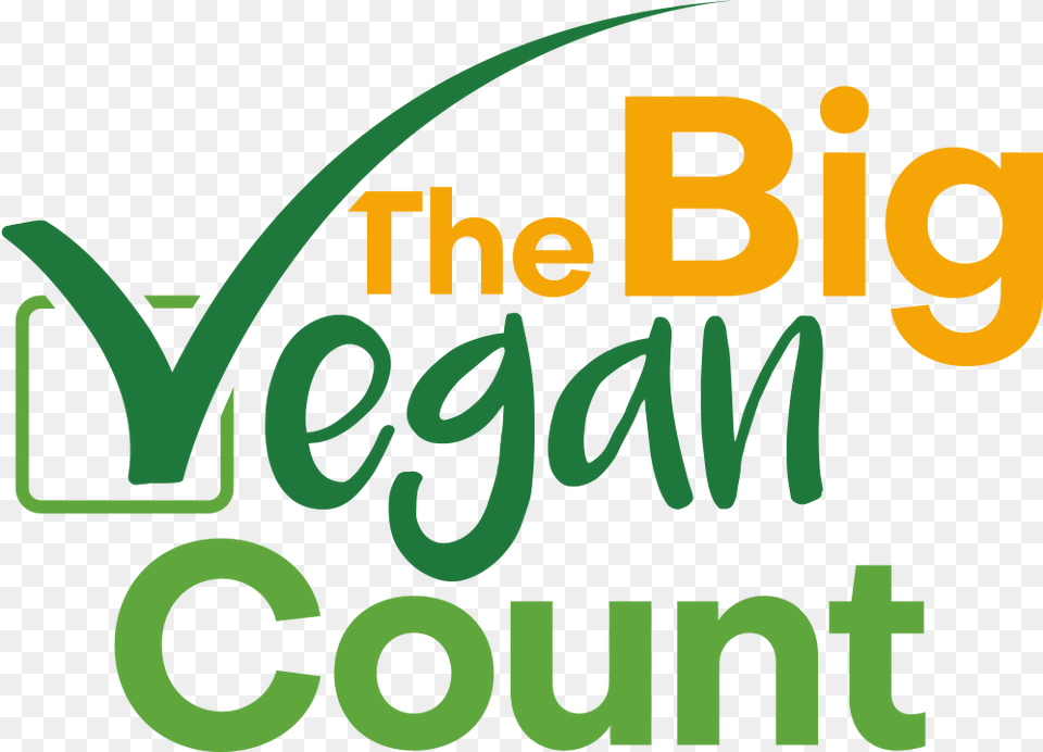 The Big Vegan Count Logo Graphic Design, Green, Text Png Image