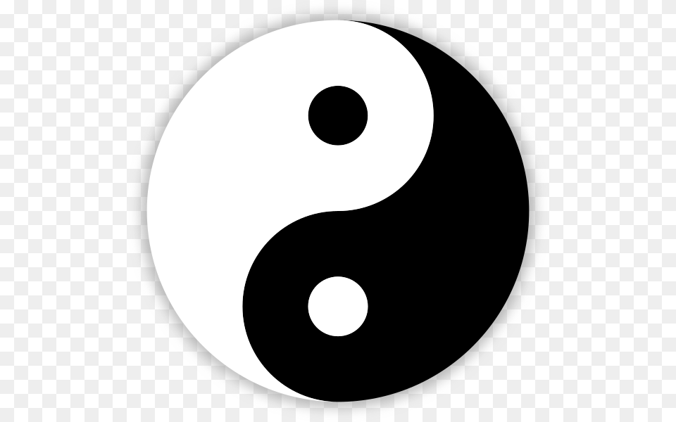 The Black And White Yin And Yang Symbol Yin And Yang Clip Art, Number, Text, Disk Free Transparent Png