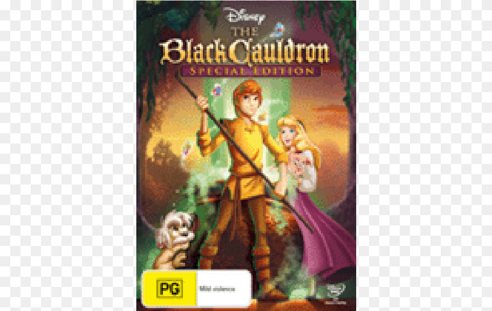 The Black Cauldron Special Edition Black Cauldron Dvd 25th Anniversary Edition, Book, Comics, Publication, Person Png