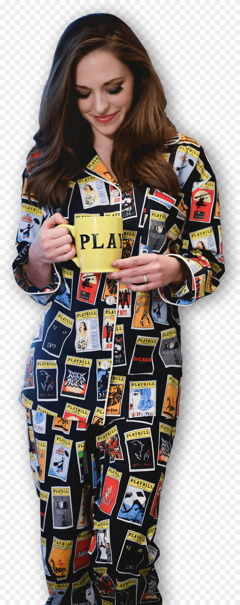 The Black Playbill Pajamas For Women Playbill Pajamas Free Transparent Png