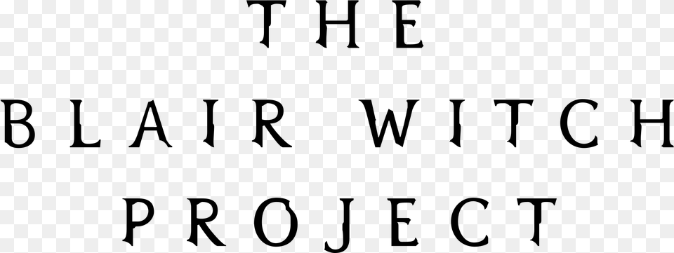 The Blair Witch Project Logo Black And White Blair Witch Project, Gray Png
