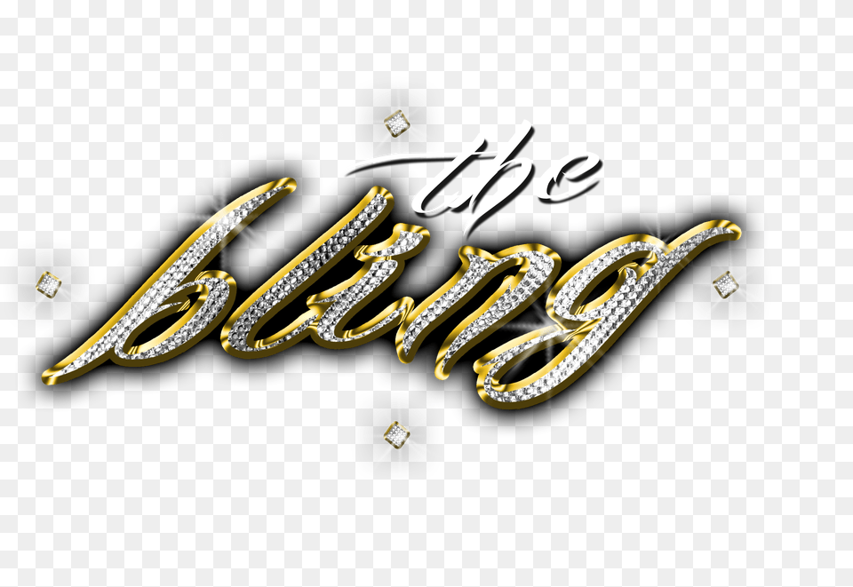 The Bling Calligraphy, Text, Blade, Dagger, Knife Free Transparent Png