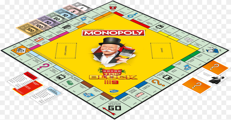 The Block Monopoly Edition Giftbox Block Monopoly, Adult, Person, Man, Male Png