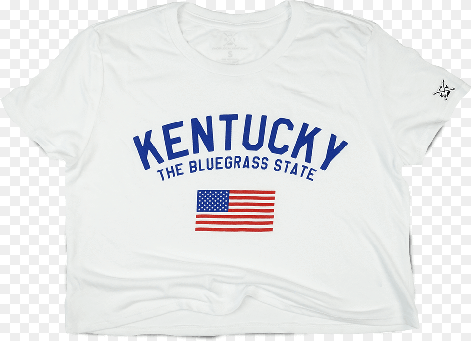The Bluegrass State Crop Top Tee United States Department Of State, Clothing, T-shirt, Shirt, American Flag Free Png Download