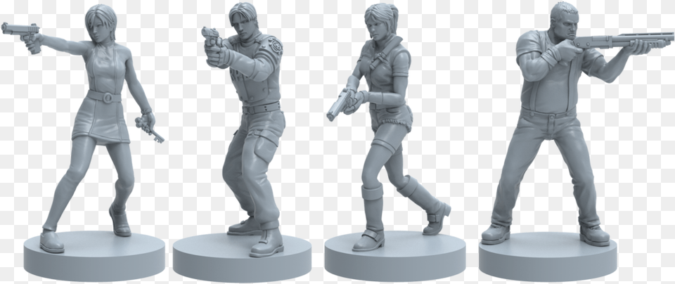 The Board Game Resident Evil 2 Board Game Figures, Figurine, Adult, Person, Man Png Image