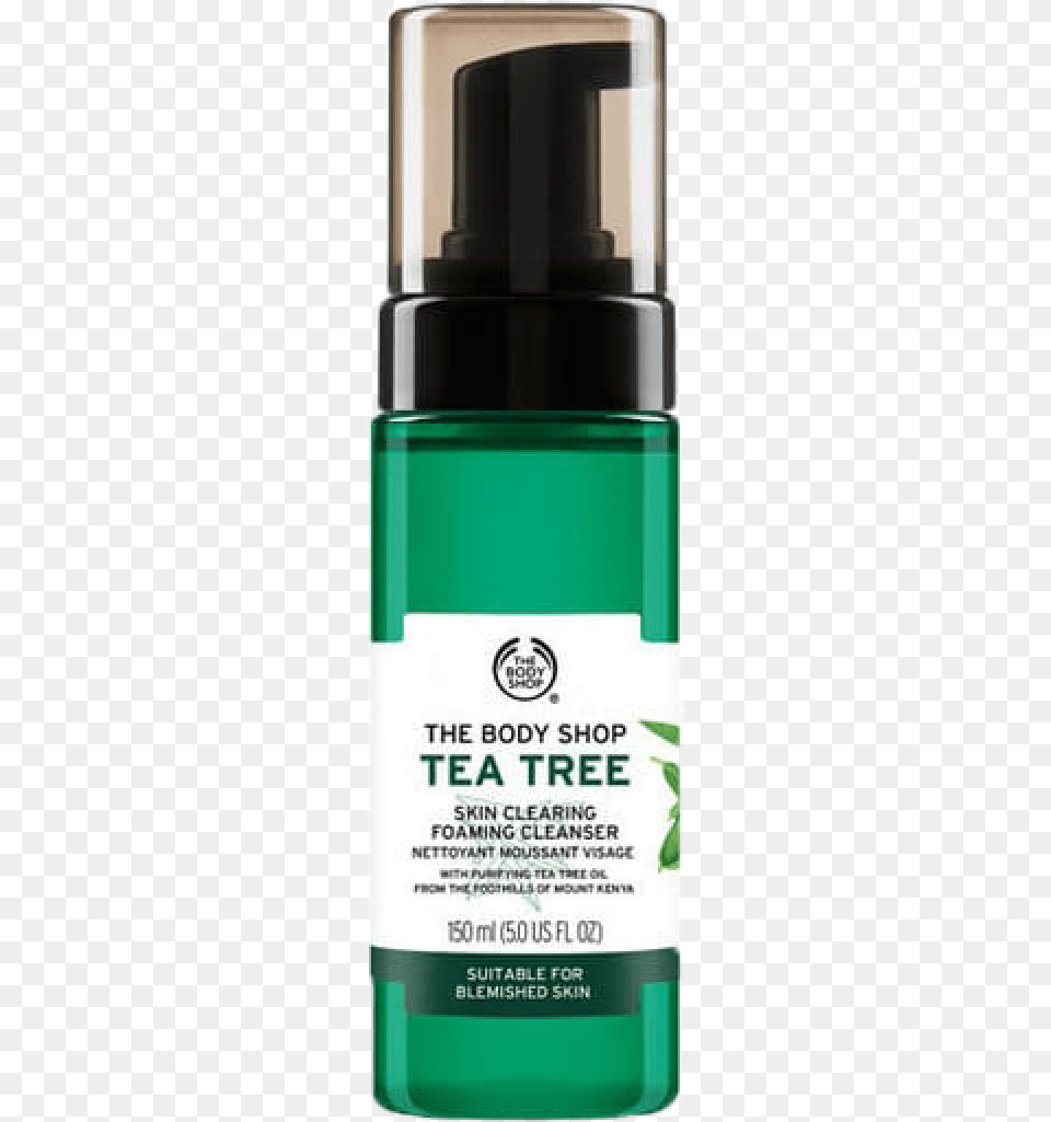 The Body Shop Tea Tree Skin Clearing Foaming Cleanser Body Shop Tea Tree Foaming Cleanser, Bottle, Cosmetics, Perfume Free Png Download