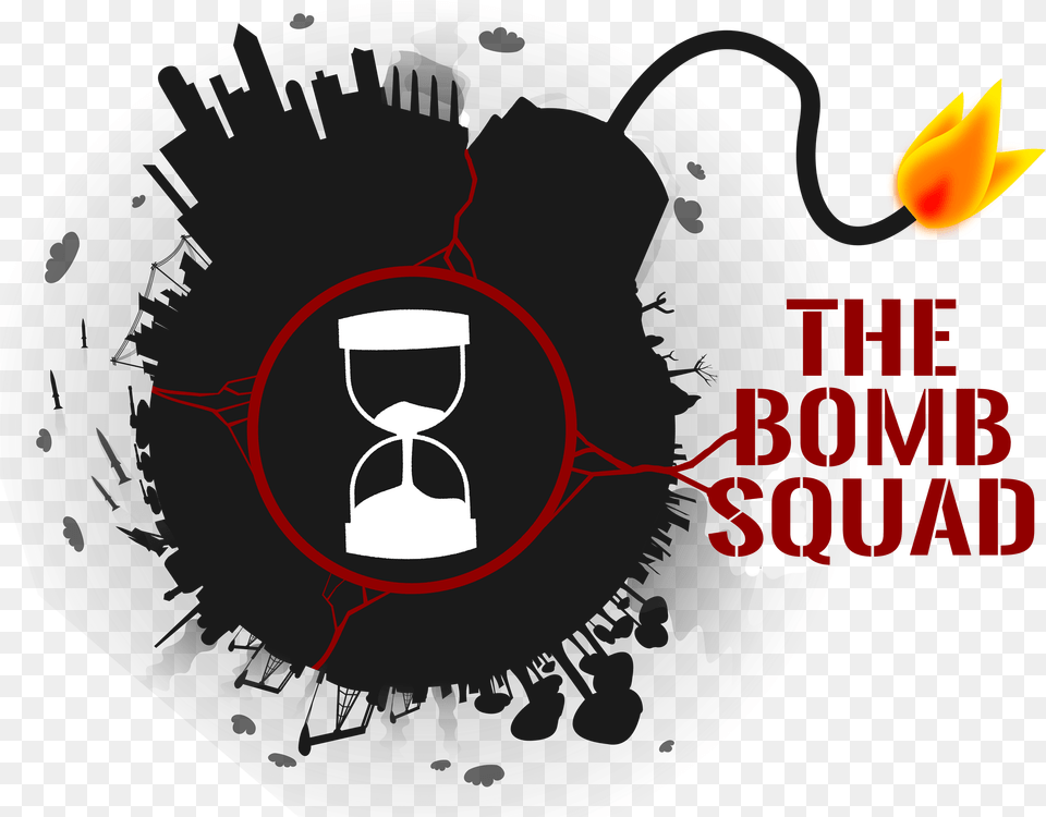 The Bomb Squad Portable Escape Game Locked Rooms Timebomb Logo, Hourglass, Ball, Rugby, Rugby Ball Free Png