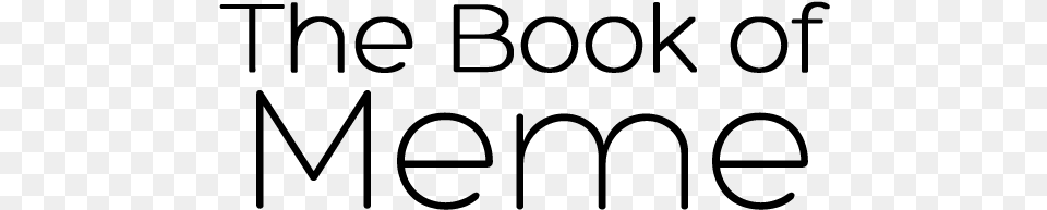 The Book Of Meme Logos Line Art, Gray Png Image