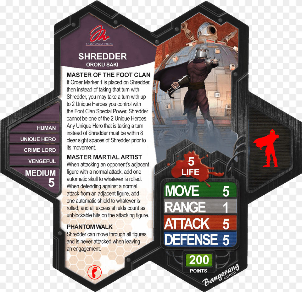 The Book Of Shredder Marvel Heroscape Custom Cards, Advertisement, Poster, Adult, Male Free Png Download