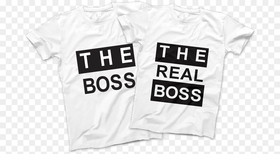 The Boss And The Real Boss Active Shirt, Clothing, T-shirt Free Png