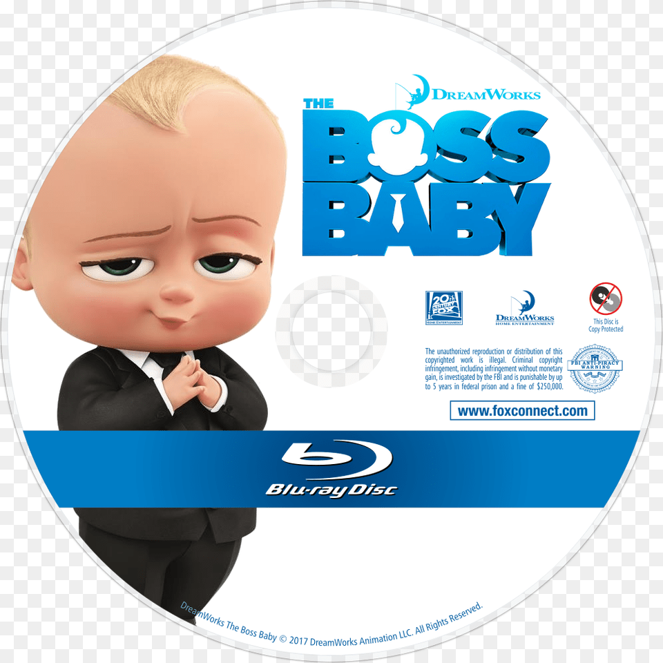 The Boss Baby Bluray Disc Image Boss Baby Blu Ray Disc, Disk, Dvd, Person, Face Free Transparent Png