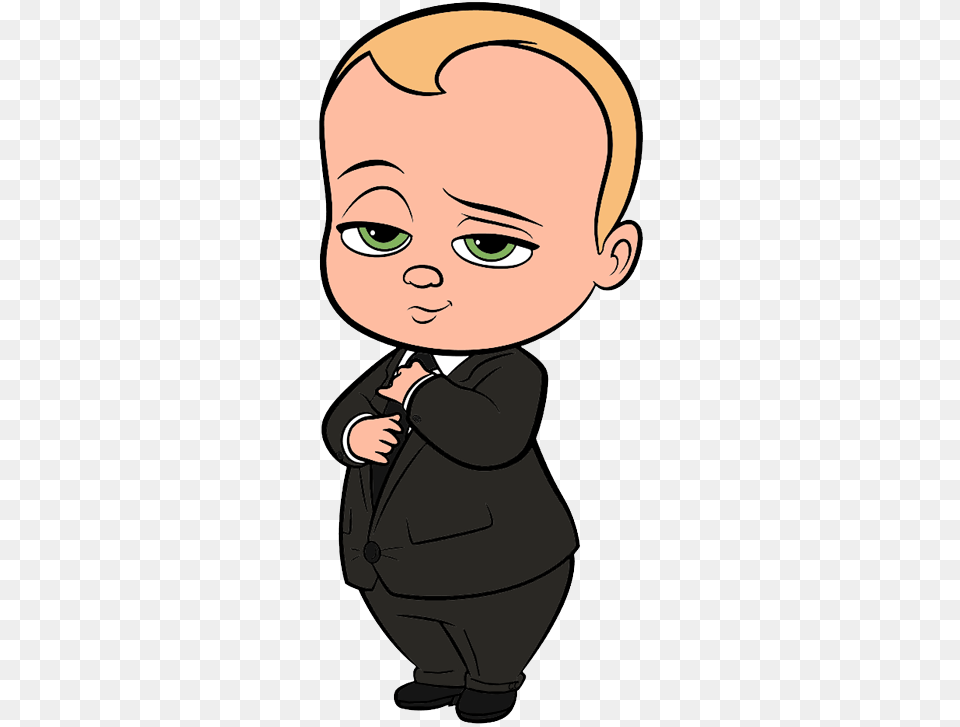 The Boss Baby Movie Clip Art Cartoon Clip Art, Person, Formal Wear, Face, Head Png Image