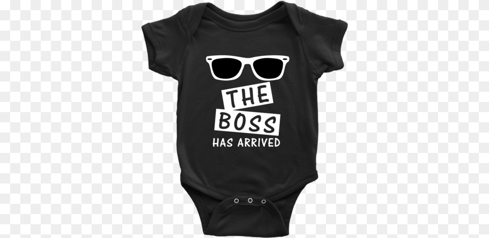 The Boss Onesie Life Begins In February, Accessories, Clothing, Sunglasses, T-shirt Png Image