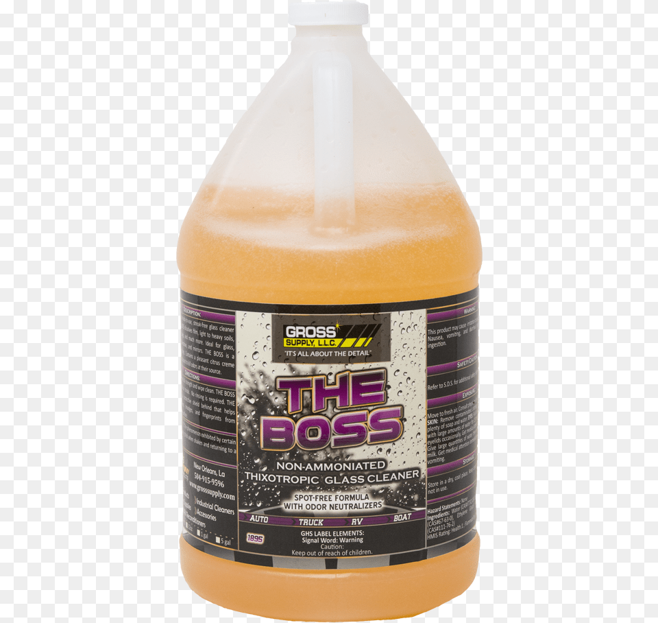 The Boss Thixotropic Glass Cleaner Grosssupply Bottle, Alcohol, Beer, Beverage, Juice Free Png