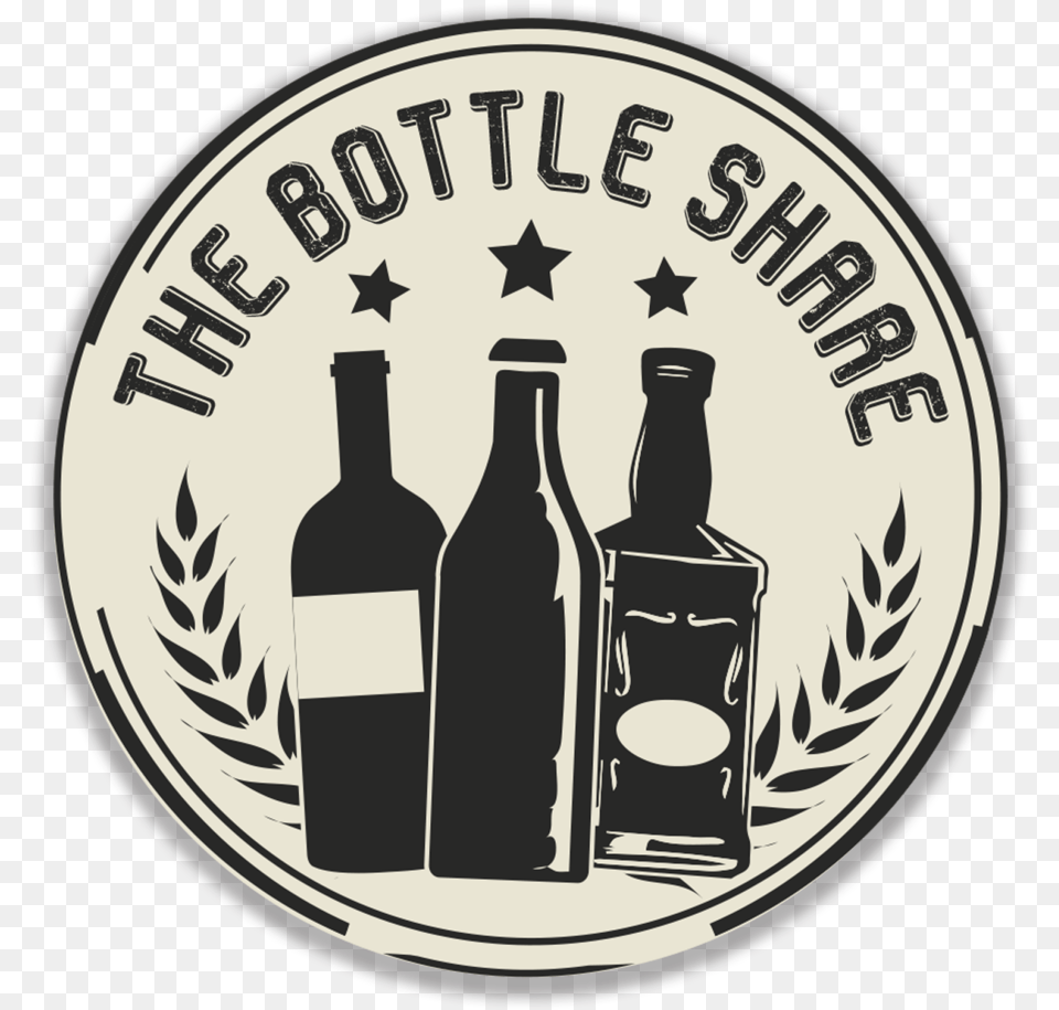 The Bottle Share Logo, Alcohol, Beverage, Liquor, Coin Free Png