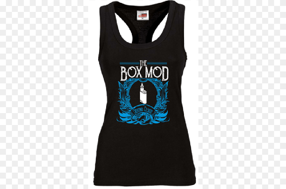 The Box Mod Ladies Black Vest Fig, Clothing, Tank Top, T-shirt Png Image
