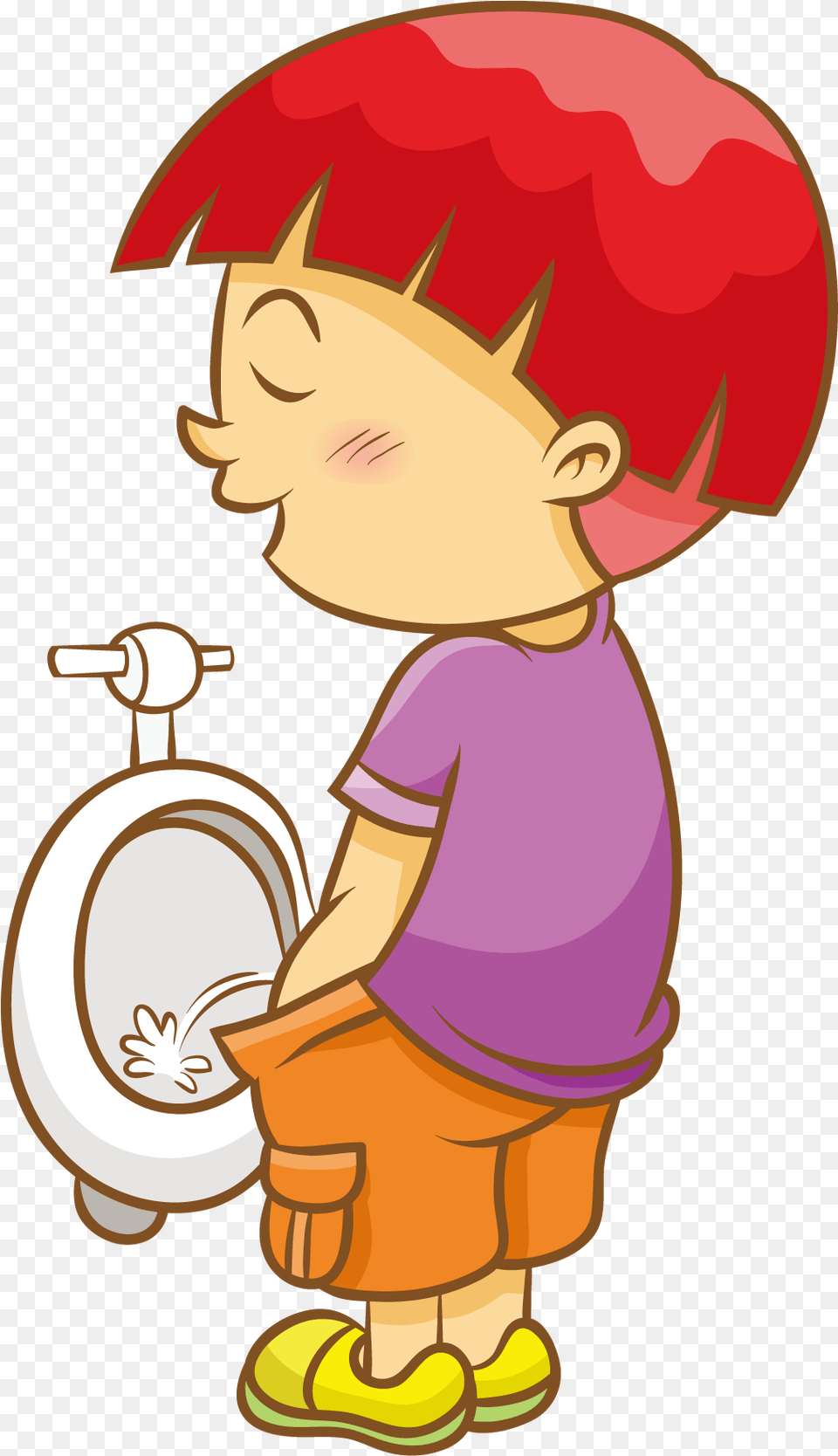 The Boy On The Toilet Toilet For Boy Clipart, Baby, Person, Face, Head Free Png