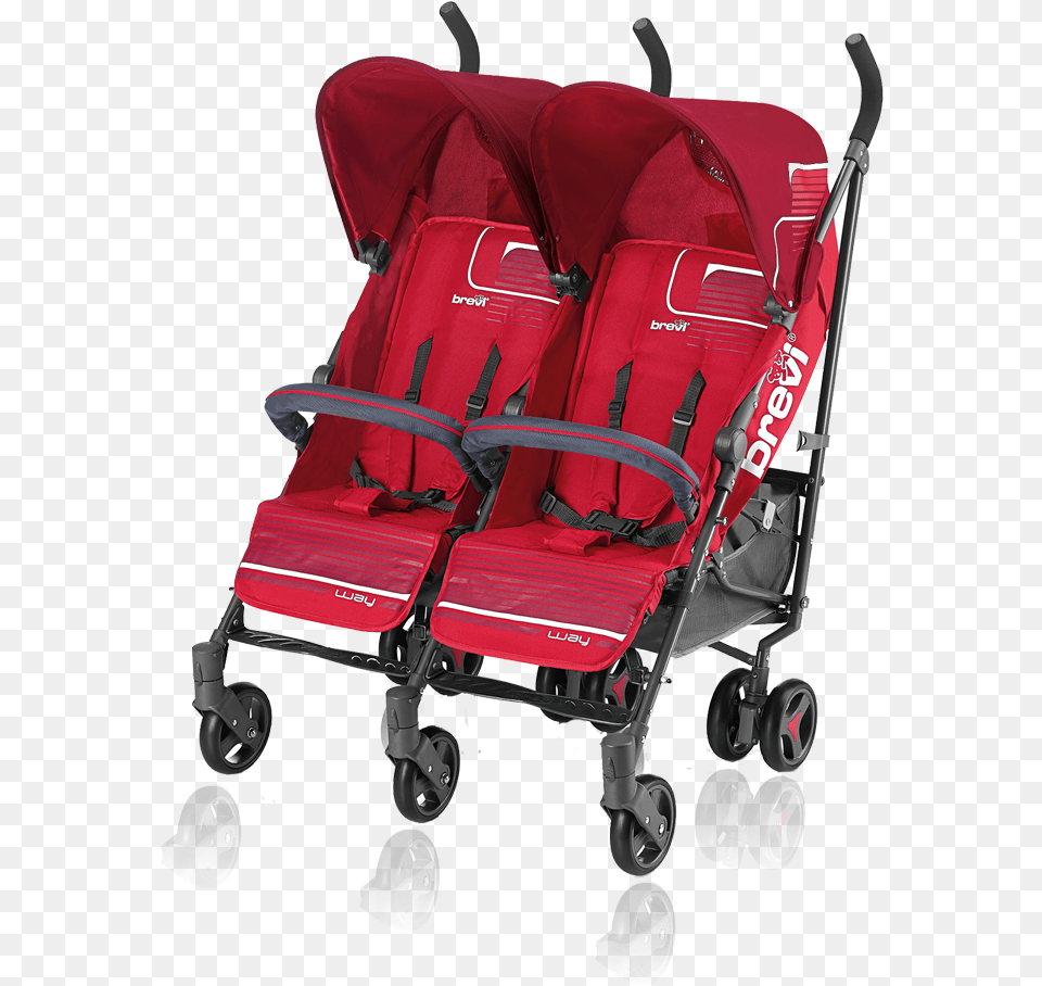 The Brevi Marathon Twin Buggy Is A Delight For Your Poussette Brevi Twin Marathon, Stroller Free Png
