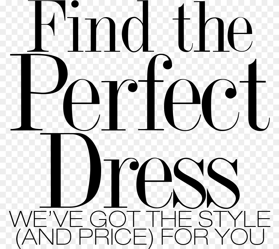 The Bridal Studio Promotional Headlines Find The Perfect Fashion Headline, Gray Png