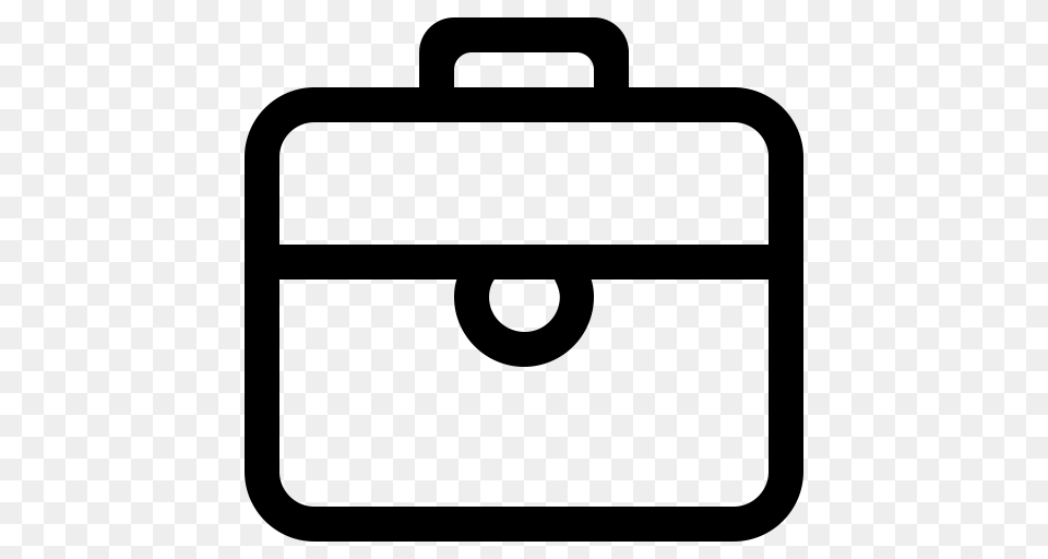 The Briefcase Line Briefcase Icon And Vector For, Gray Free Png