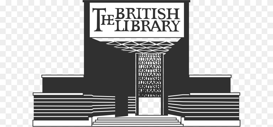 The British Library British Library Black And White, Book, Publication, City, Advertisement Free Png