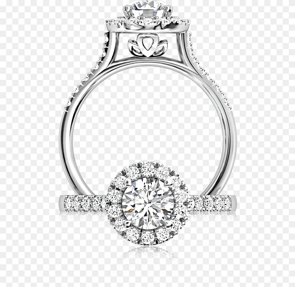 The Browns Classic Halo Diamond Ring Browns Jewellers Browns Halo Engagement Ring, Accessories, Gemstone, Jewelry, Silver Png Image