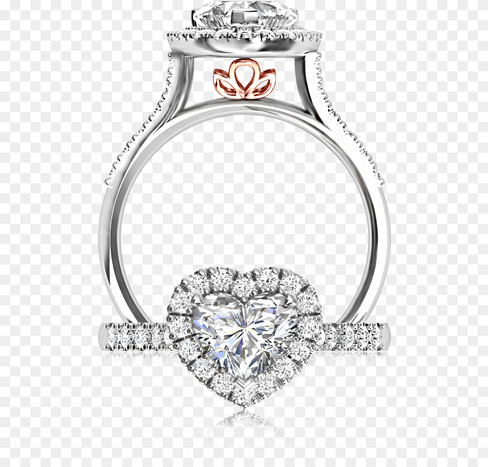 The Browns Heart Halo Ring, Accessories, Diamond, Gemstone, Jewelry Free Png Download