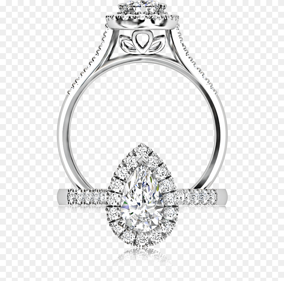 The Browns Pear Halo Diamond Ring Ring, Accessories, Gemstone, Jewelry, Chandelier Free Png Download