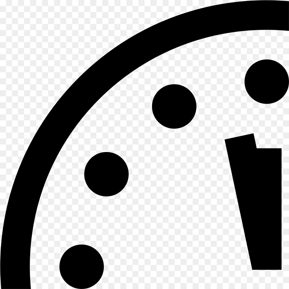 The Bulletin39s Logo Of The Doomsday Clock, Gray Free Transparent Png