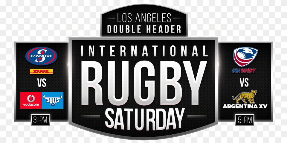 The Bulls Stormers Pre Season Match In La Set For Less Usa Rugby, License Plate, Transportation, Vehicle, Scoreboard Png