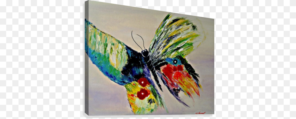 The Butterfly Canvas Print Painting, Art, Modern Art, Animal, Bird Free Transparent Png