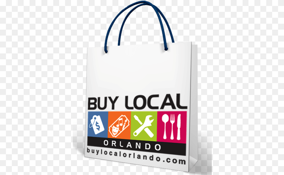 The Buy Local Orlando Campaign Launches A Smart Phone Buy Local Orlando, Bag, Tote Bag, Shopping Bag, Accessories Free Png Download