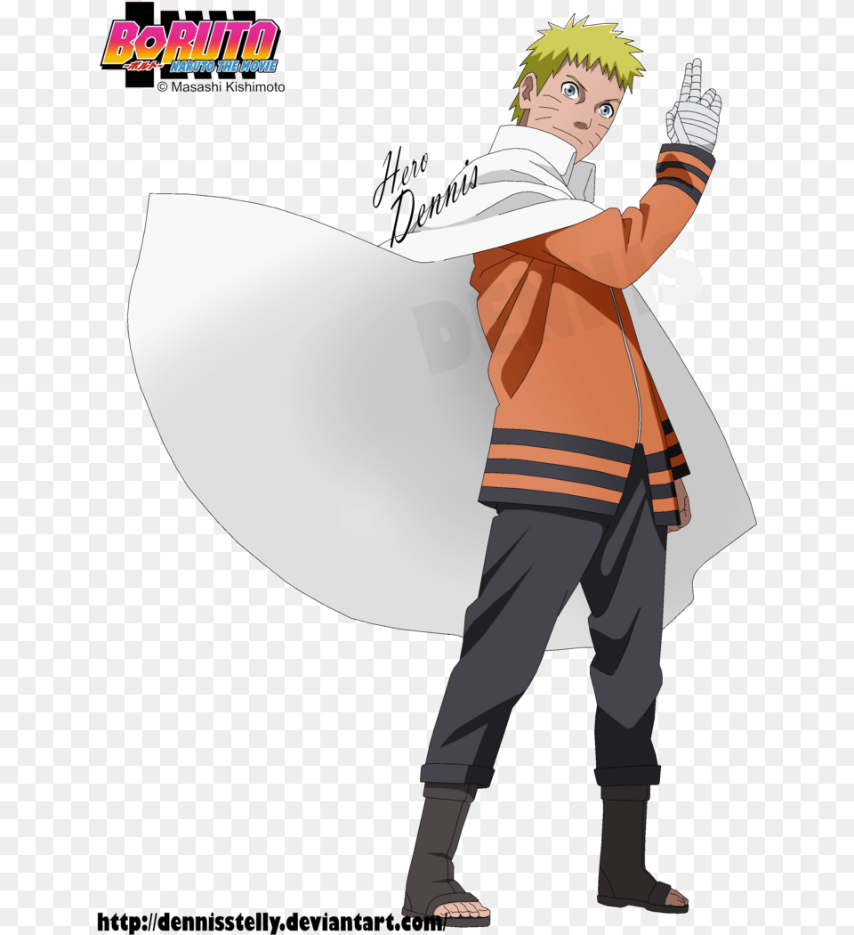 The By Dennisstelly On Uzumaki Naruto Hokage Render, Publication, Book, Comics, Person Free Png