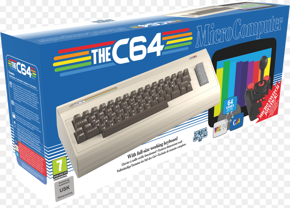 The C64 Returns Commodore 64 2019, Computer, Computer Hardware, Computer Keyboard, Electronics Free Transparent Png