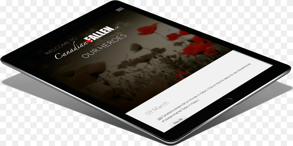 The Canadian Fallen Is A Virtual Component Of The National Ipad Pro 13, Computer, Electronics, Tablet Computer, Phone Png Image