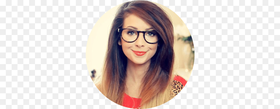 The Canon 70d Has Amazing Features Which Makes It The Zoe Sugg With Glasses, Accessories, Portrait, Face, Photography Png Image
