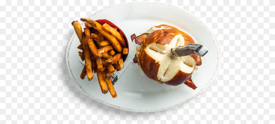 The Carbon Bar Smoked Bacon Cheeseburger Kitchen French Fries, Food, Food Presentation, Meal, Sandwich Png Image