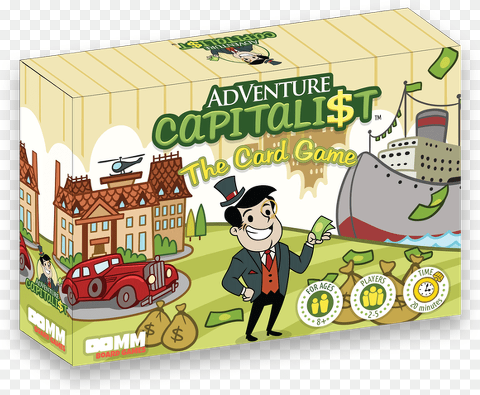 The Card Game Adventure Capitalist Board Game, Baby, Person, Book, Car Free Png