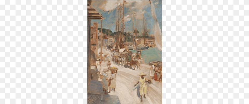The Careenage Barbados By Sir James Guthrie Bridgetown, Art, Painting, Adult, Female Free Png Download