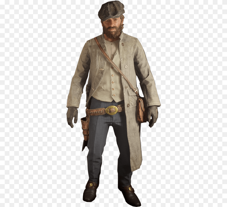 The Carson Arthur Morgan Gunslinger Outfit, Clothing, Coat, Adult, Man Free Transparent Png