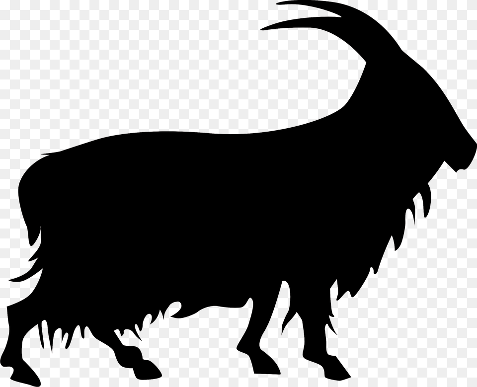 The Cashmir Goat Bull, Livestock, Animal, Mammal, Silhouette Free Png