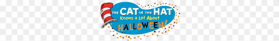The Cat In The Hat Knows A Lot About Halloween, People, Person, Logo, Advertisement Free Png Download