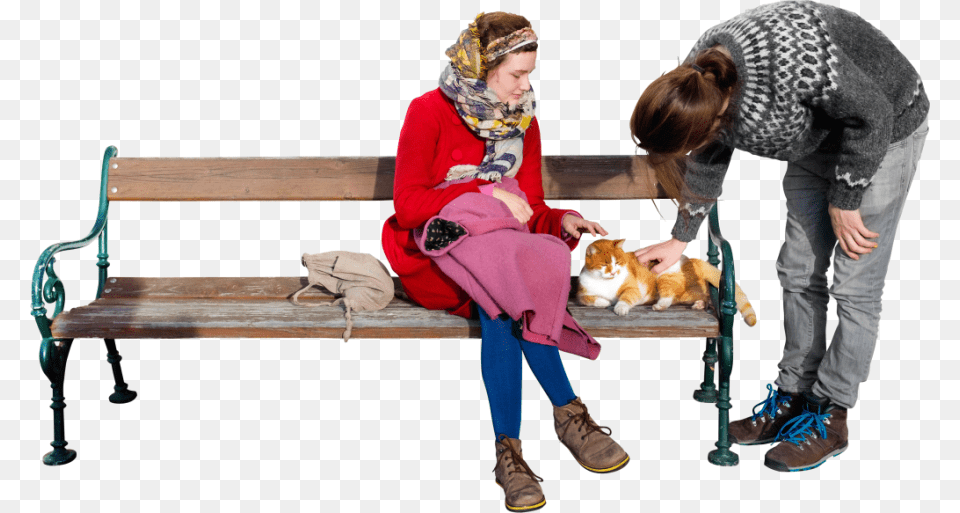 The Cat Loves P And G And The Sun Image Sitting Park Bench, Furniture, Shoe, Clothing, Footwear Free Png