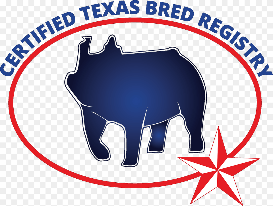 The Certified Texas Bred Registry Program Was Established Black Rhinoceros, Logo, Symbol Free Png
