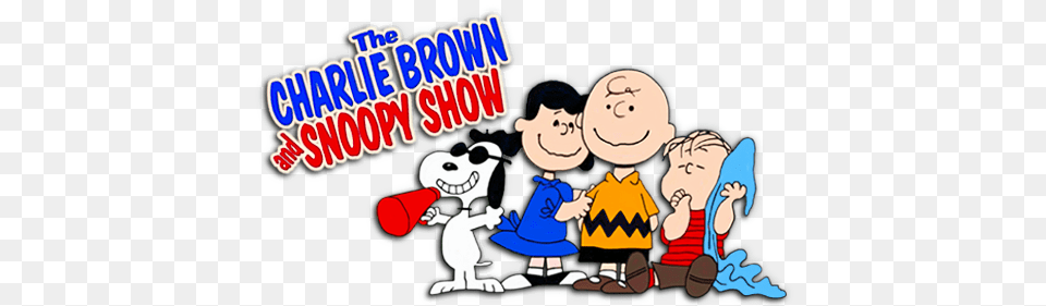The Charlie Brown And Snoopy Show Tv Show Image With Charlie Brown And Snoopy Show Logo, Book, Comics, Publication, Baby Free Png